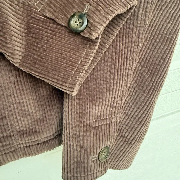 L.L. Bean Dark Brown Corduroy Utility Jacket - Picture 6 of 8